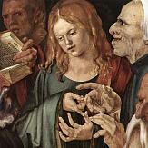 Albrecht Dürer, Jésus parmi les docteurs, détail, 1506